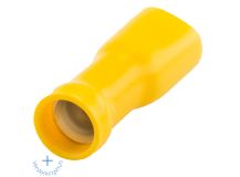 Vlakke stekkerhuls 6,3 x 0,8 mm (5 stuks) - yellow thumbnail