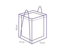 Winza deluxe 75 x 75 x 90 cm loungekussentas thumbnail