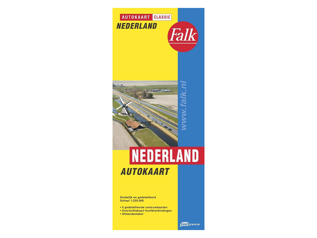 Falk Classic 2021 Nederland wegenkaart