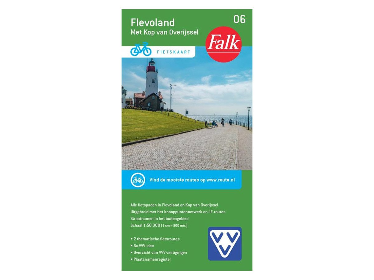 Falk Flevoland met Kop van Overijssel 06 fietskaart