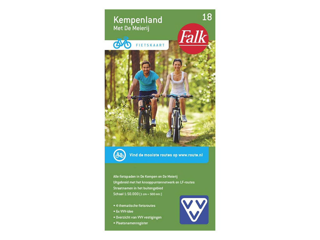 Falkplan fietskaart 18 -   Falkfietskaart 18, Kempenland met de Meijerij