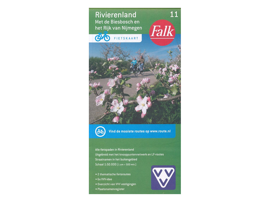 Falk Rivierenland met De Biesbosch 11 fietskaart