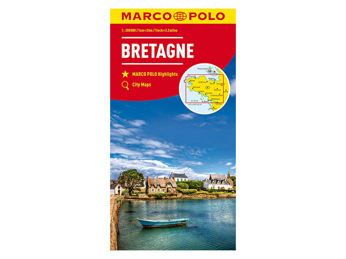 Marco Polo Bretagne wegenkaart