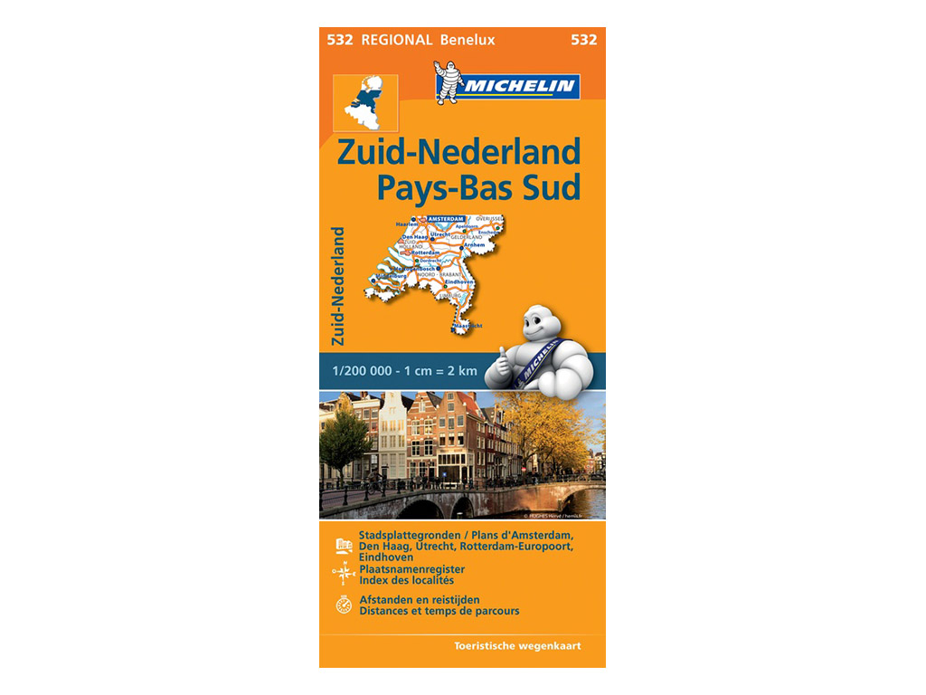 Michelin 532 Zuid-Nederland wegenkaart