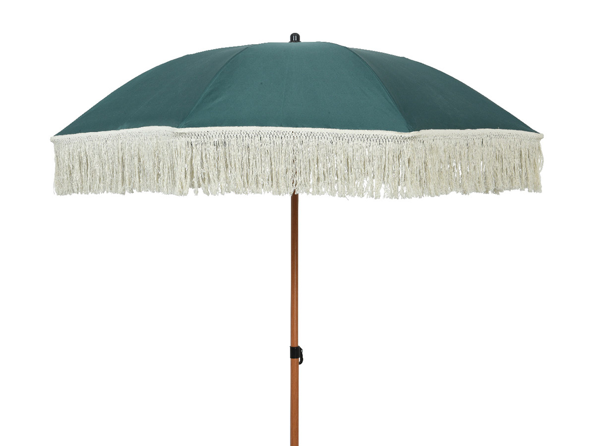 Outdoor green polyester parasol