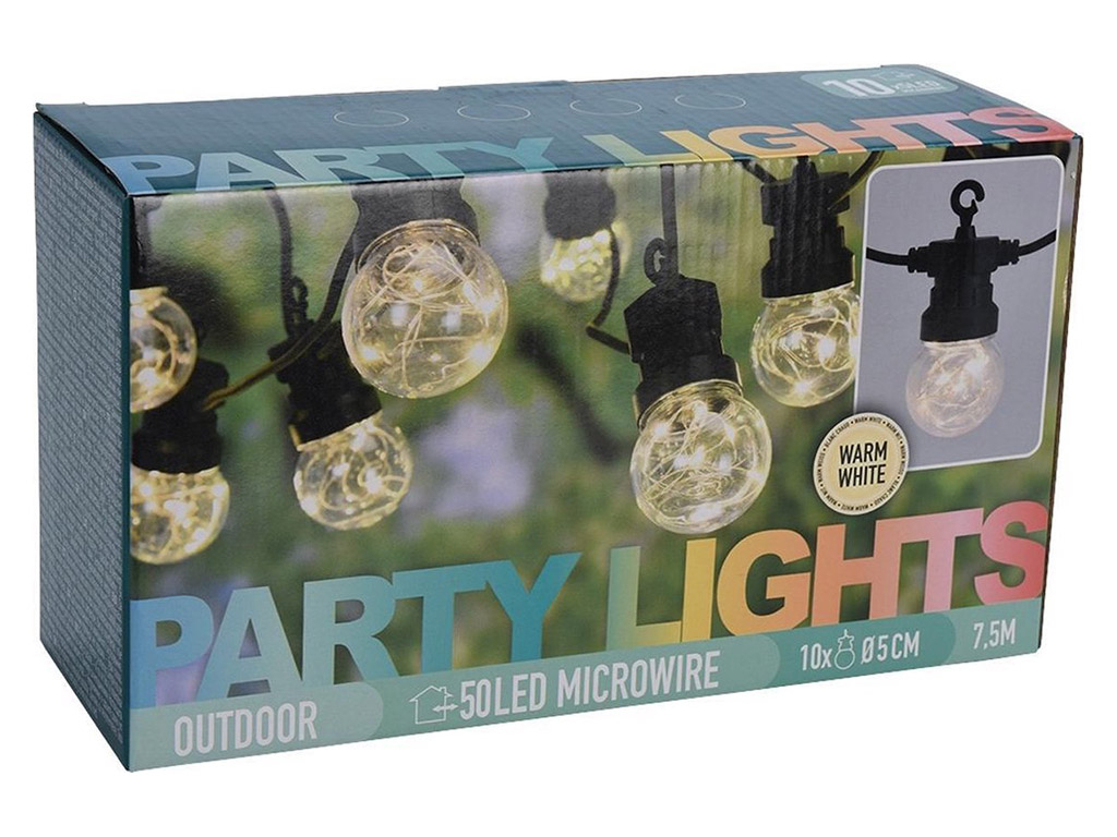 Party Lights 50 LED microwire partyverlichting