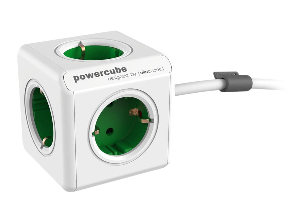 PowerCube Extended inclusief dock groene stekkerdoos