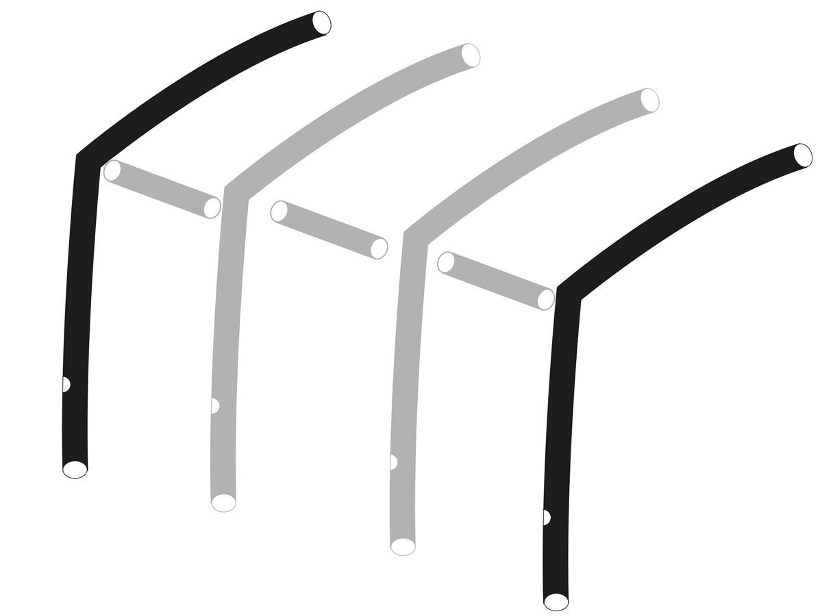 Obelink Viera 280/390 Easy Air hoofd airtube links/rechts