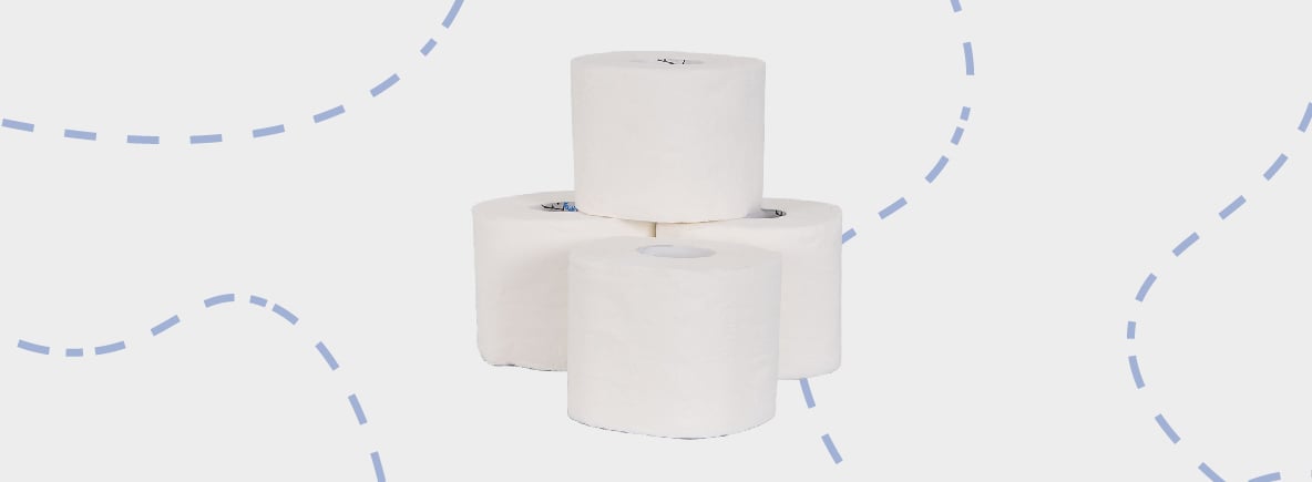 toiletpapier en middelen voor chemisch campingtoilet