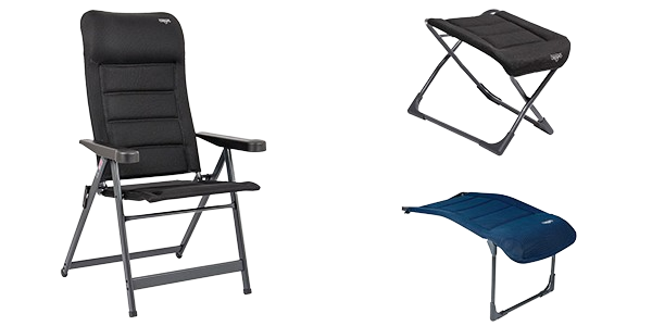 Crespo standenstoel en Crespo Air-Deluxe voetenbanken