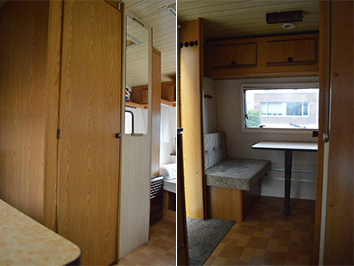 Een kijkje in de caravan van Daniël en Yvonne