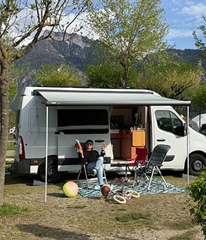 camper Judith met obelink stoelen