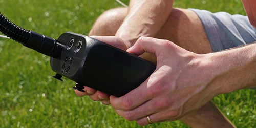 oppompen tent elektrische pomp
